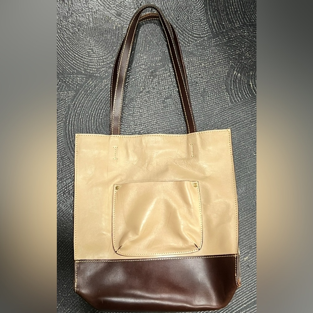 SOLD Patricia Nash Painted Floral Leather Tote - Picture 2 of 6
